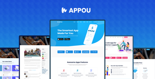шаблон целевой страницы app bootstrap