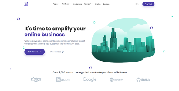 универсальный html-шаблон для сайта saas &amp; agency