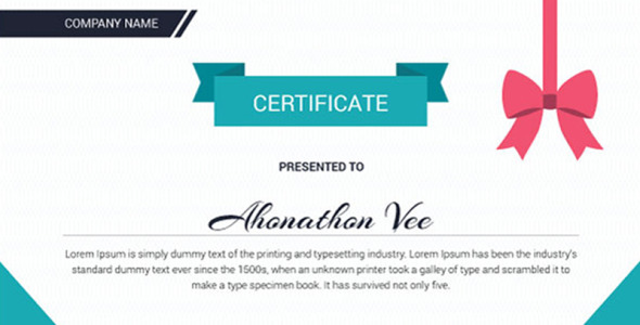 Шаблон сертификата на тему графика