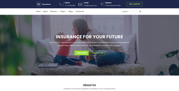 Адаптивный PSD шаблон на тему инвестиционная компания