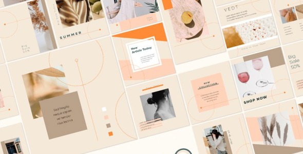 Шаблон для соцсетей на тему графика