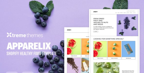 apparelix healthy food ecommerce template shopify theme