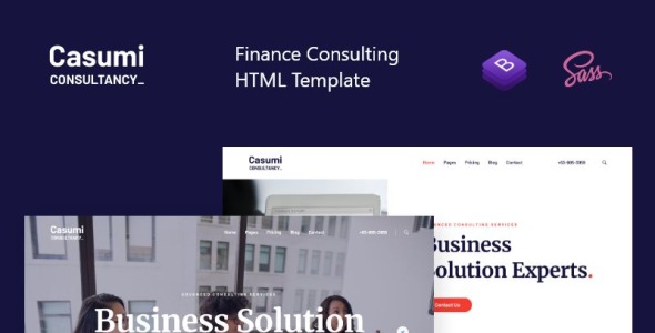 Finance, Consulting HTML Website Template