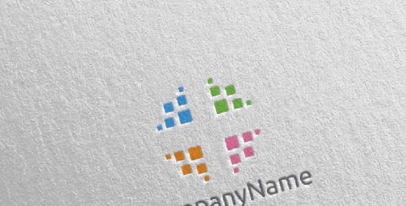 Шаблон логотипа на тему графика