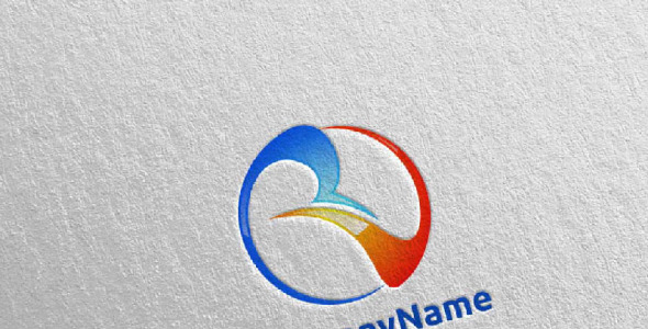 Шаблон логотипа на тему графика