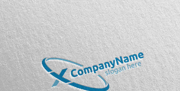 Шаблон логотипа на тему графика