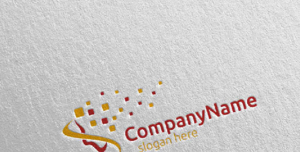 Шаблон логотипа на тему графика