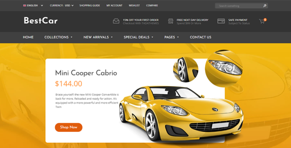 Responsive for Car Accessories Shopify Theme