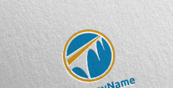 Шаблон логотипа на тему графика