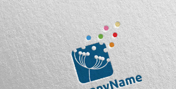 Шаблон логотипа на тему графика