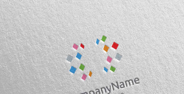 Шаблон логотипа на тему графика