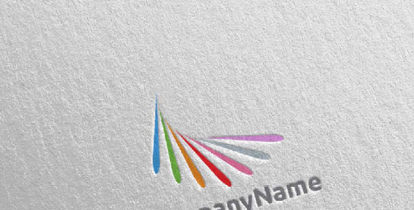 Шаблон логотипа на тему графика