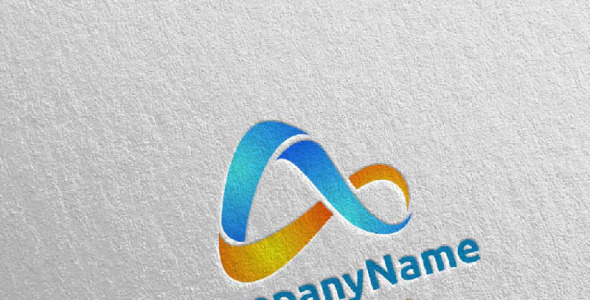 Шаблон логотипа на тему графика