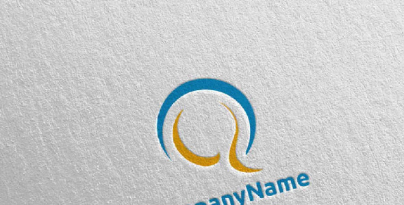 Шаблон логотипа на тему графика