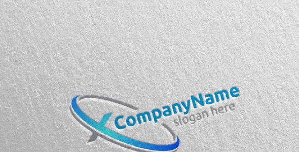 Шаблон логотипа на тему графика