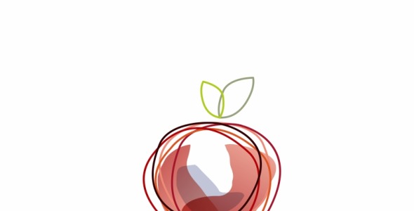 Шаблон логотипа на тему графика