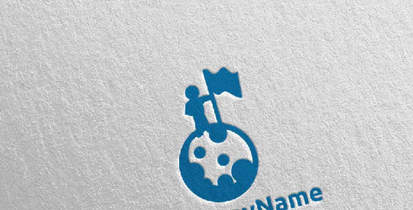 Шаблон логотипа на тему графика