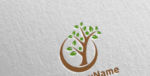 Шаблон логотипа на тему графика