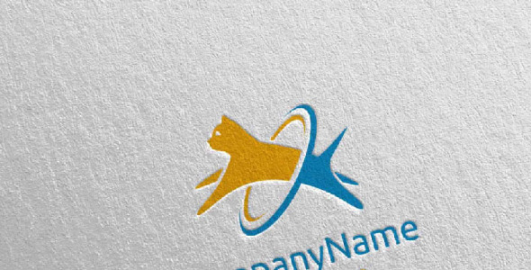 Шаблон логотипа на тему графика