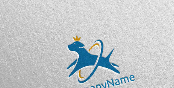 Шаблон логотипа на тему графика