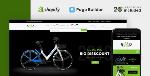 хорошие велосипеды и магазин велосипедов shopify тема