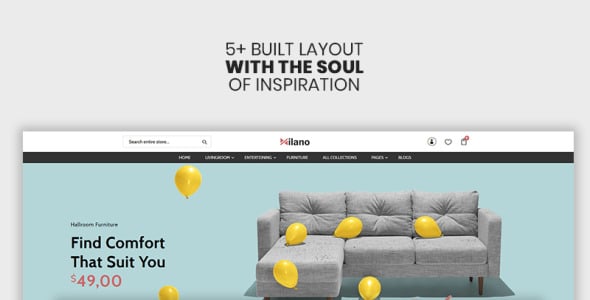 премиальная тема shopify для мебели и интерьера