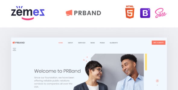 шаблон сайта pr-агентства