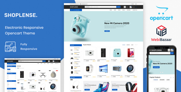 премиум магазин электроники шаблон opencart