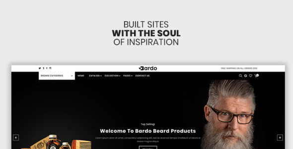 тема beardo &amp; fashion premium shopify