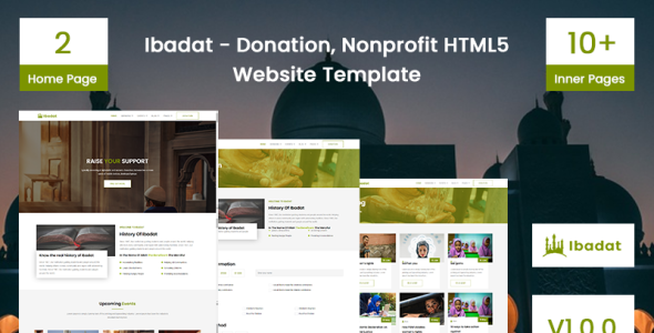 Donation, Nonprofit HTML5 Website Template