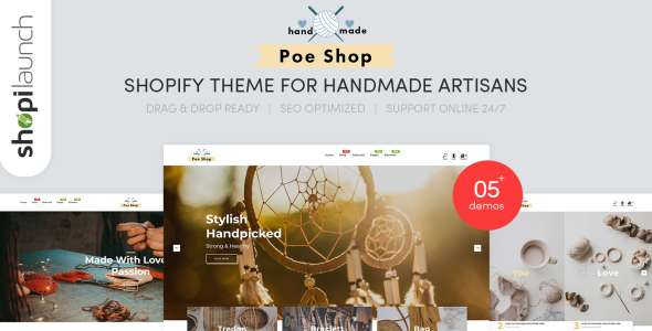 ремесленники ручной работы shopify тема