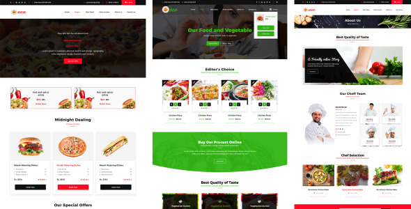 PSD шаблон на тему ежедневные предложения