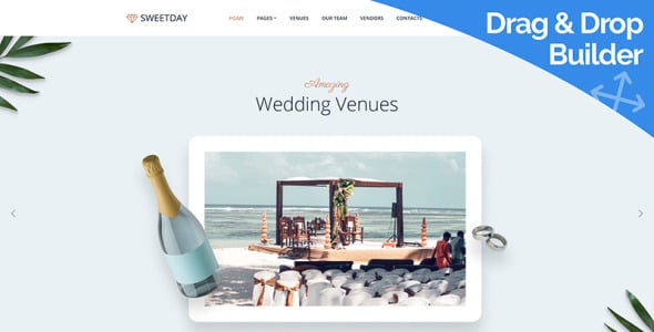 Wedding Venue Moto CMS 3 Template