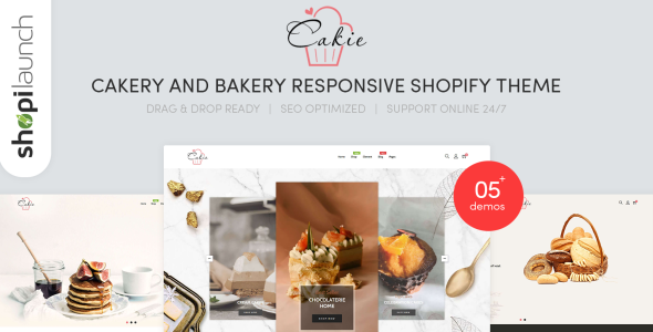 cakery &amp; bakery отзывчивая тема shopify