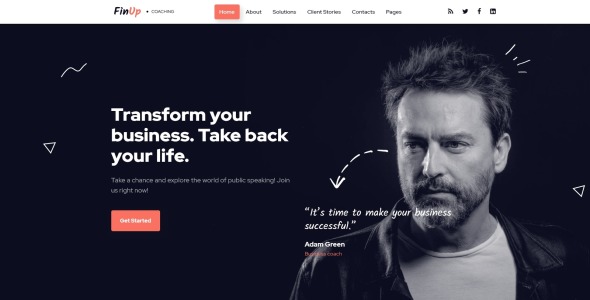 шаблон сайта бизнес-тренера