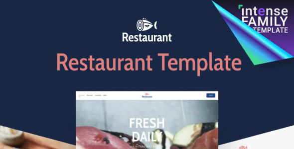 шаблон сайта местного ресторана морепродуктов