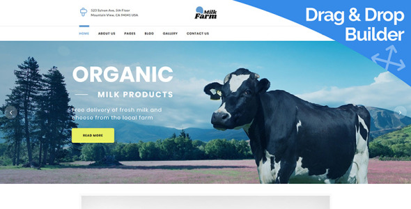 молочная ферма moto cms 3 шаблон