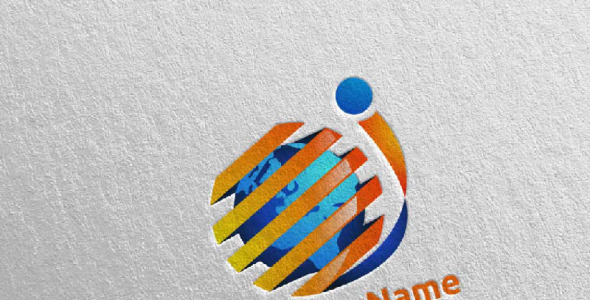 Шаблон логотипа на тему графика