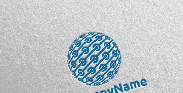 Шаблон логотипа на тему графика