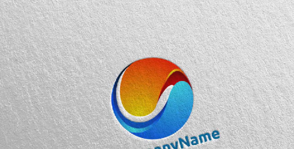 Шаблон логотипа на тему графика