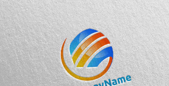 Шаблон логотипа на тему графика