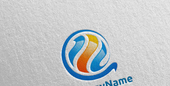 Шаблон логотипа на тему графика