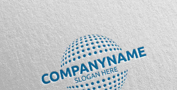 Шаблон логотипа на тему графика