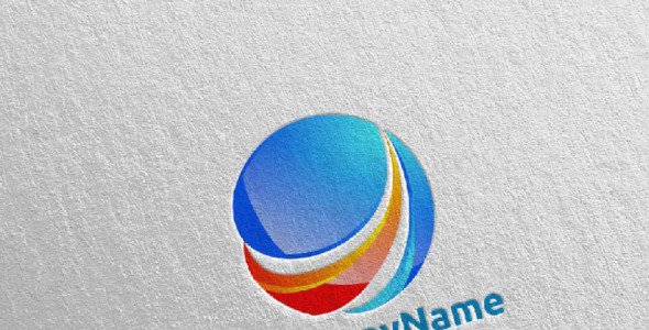 Шаблон логотипа на тему графика