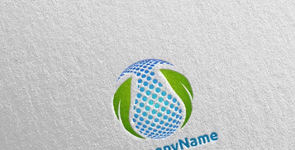 Шаблон логотипа на тему графика