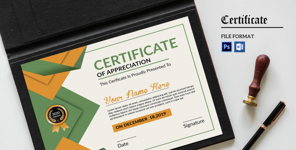 Шаблон сертификата на тему графика