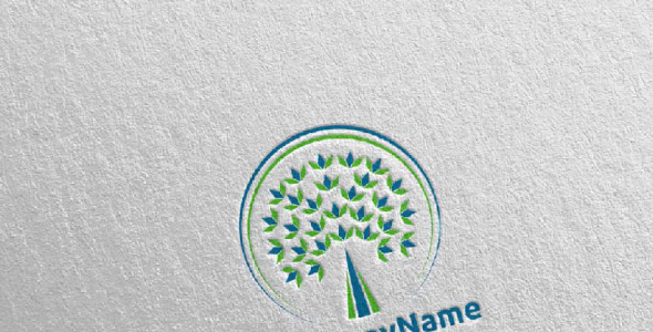 Шаблон логотипа на тему графика