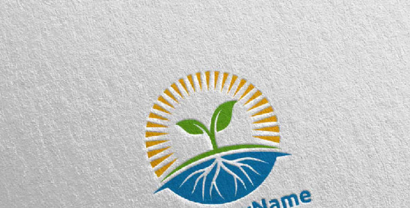 Шаблон логотипа на тему графика