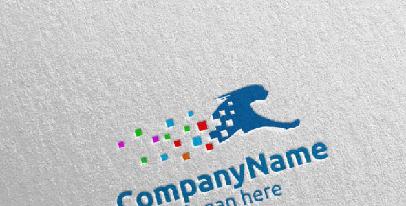 Шаблон логотипа на тему графика