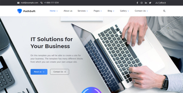 it решения для вашего бизнеса услуги wordpress тема